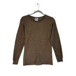 Medalist Brown Base Layer Long Sleeve Under Shirt Size Medium
